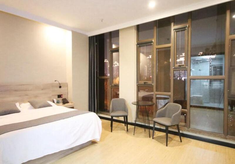בית מלון כפרי Greentree Inn Shandong Zaozhuang Tengzhou Fuqian Road Longquan Square Business