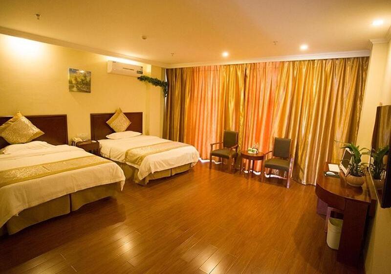 בית מלון כפרי Greentree Inn Shandong Zaozhuang Tengzhou Fuqian Road Longquan Square Business