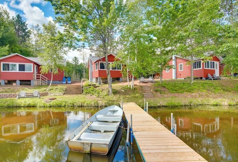 Waterfront Wisconsin Cabin: Private Dock, Grill
