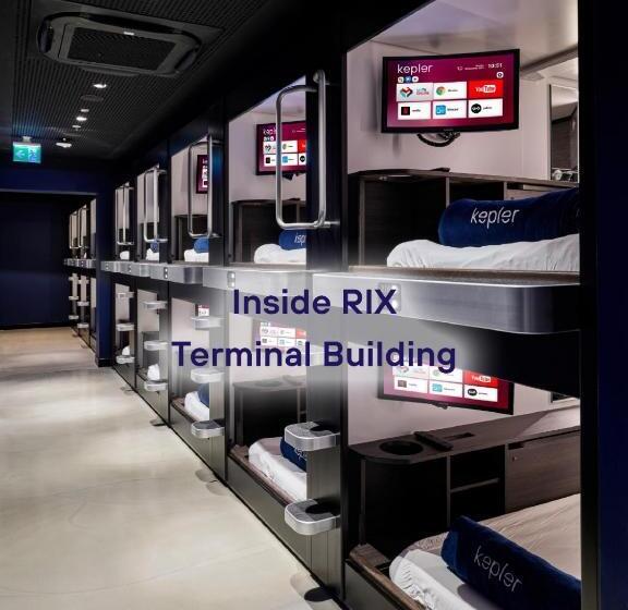 هتل کپسول Kepler Club Riga Airport Hotel   Landside Public Area