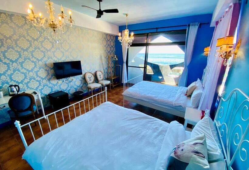 تختخواب و صبحانه 綠島寧靜海潛水 城堡館 Twinkleocean Diving Hostel