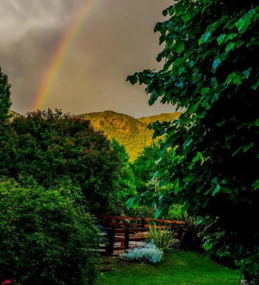 Cabañas Verde Y Blanco