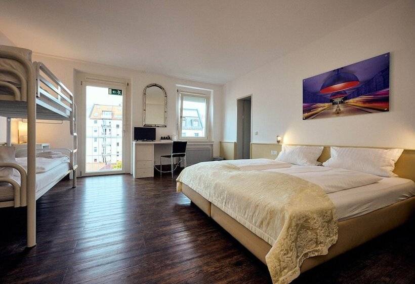 4인용 스탠다드 룸, The 4you Hostel & Hotel Munich