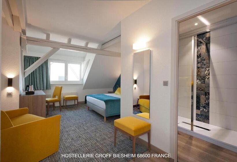 Quarto Quádruplo Estandar, Aux Deux Clefs Hostellerie Groff