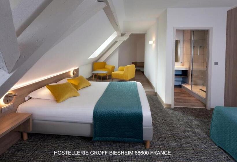 Suíte Júnior, Aux Deux Clefs Hostellerie Groff