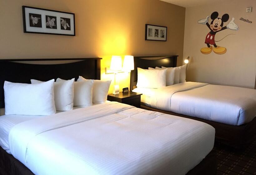 带2个双人床的标准工作室, Stanford Inn & Suites Anaheim