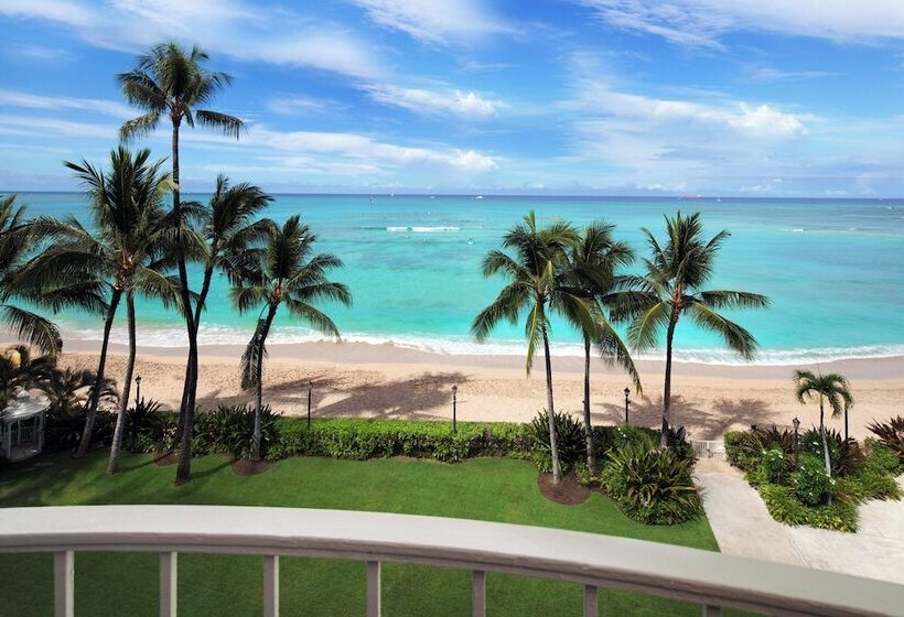 اتاق استاندارد با تخت دوبل و چشم‌انداز دریا, Moana Surfrider, A Westin Resort & Spa, Waikiki Beach