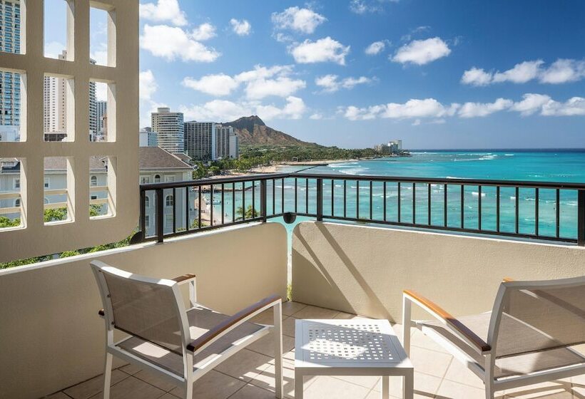 اتاق پرمیوم با چشم‌انداز دریا, Moana Surfrider, A Westin Resort & Spa, Waikiki Beach