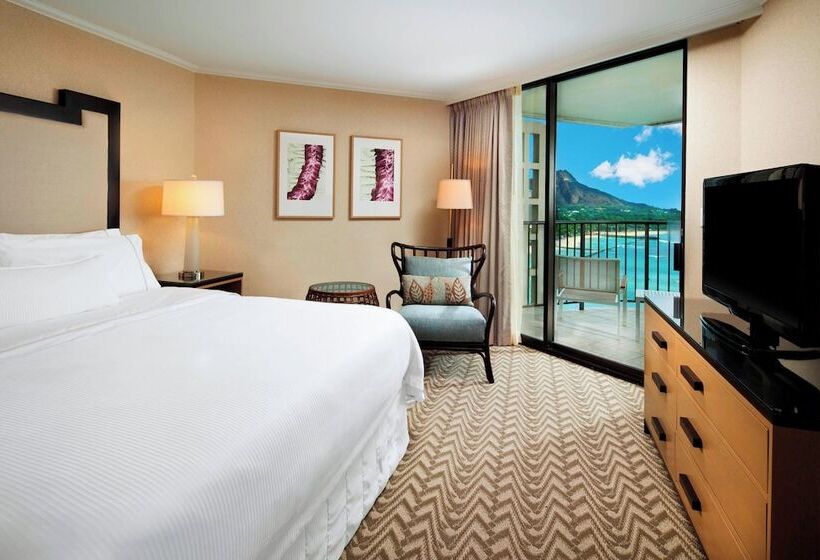 اتاق پرمیوم با چشم‌انداز دریا, Moana Surfrider, A Westin Resort & Spa, Waikiki Beach