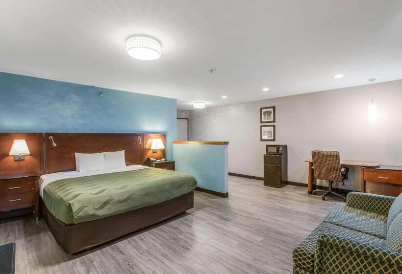 מיטת קינג בסוויטה, Quality Inn Atlanta Airport Central