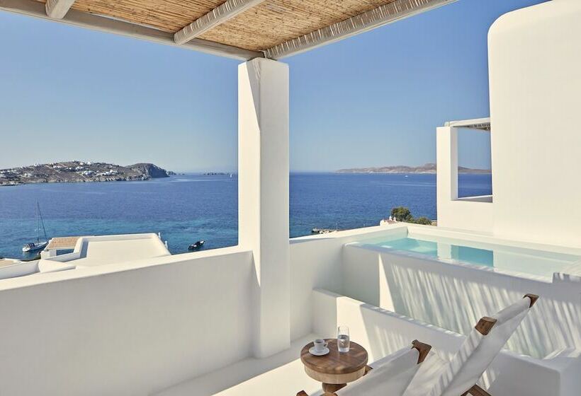 اتاق سوپریور با چشم‌انداز دریا, Katikies Mykonos - The Leading Hotels Of The World