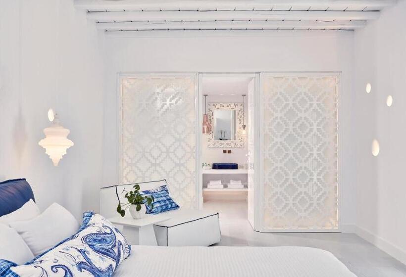 Suíte Superior Vista Mar, Katikies Mykonos - The Leading Hotels Of The World