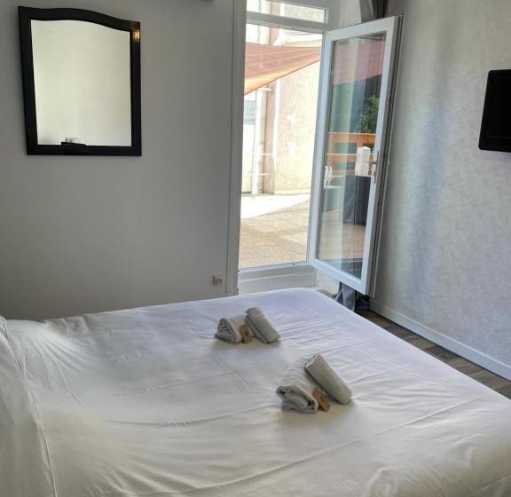 스탠다드 테라스 룸, Hôtel & Restaurant Le Patio Vichy