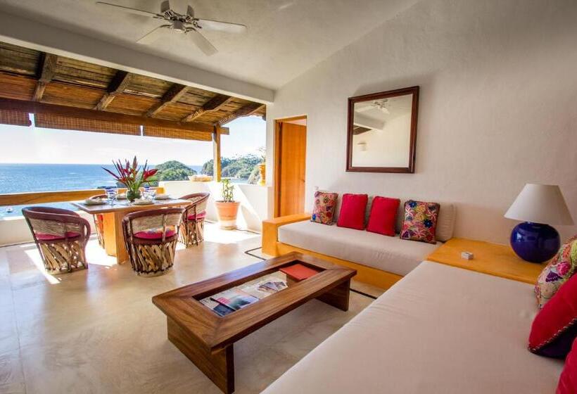 Апартаменты 2 Спальни с Бассейном, Playa Rosa Bungalows Careyes