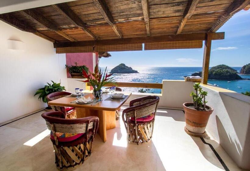Апартаменты 2 Спальни с Бассейном, Playa Rosa Bungalows Careyes