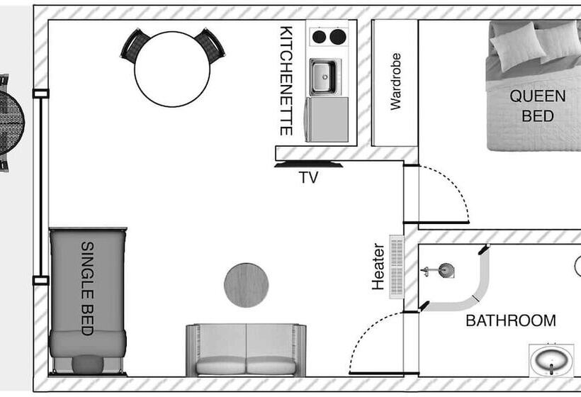침실 1개 아파트, Cedar Lodge Motel