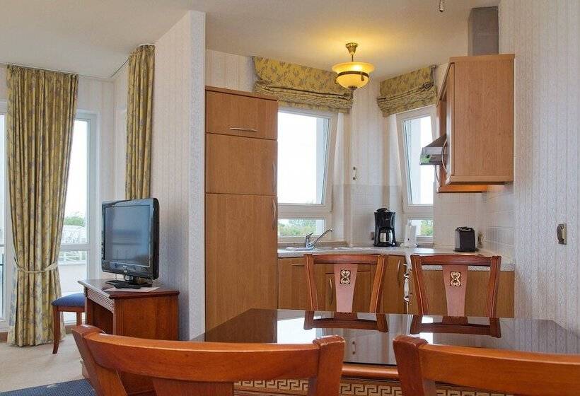 Апартаменты 1 Спальня Вид на Море, Seetelhotel Ostseeresidenz Ahlbeck