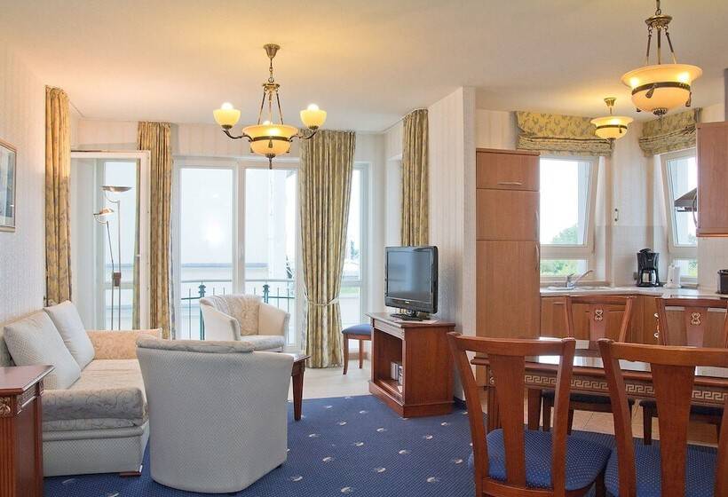 Апартаменты 1 Спальня Вид на Море, Seetelhotel Ostseeresidenz Ahlbeck