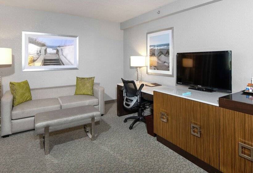 Escritório Estandar Cama Casal, Doubletree By Hilton Hotel Jacksonville Airport