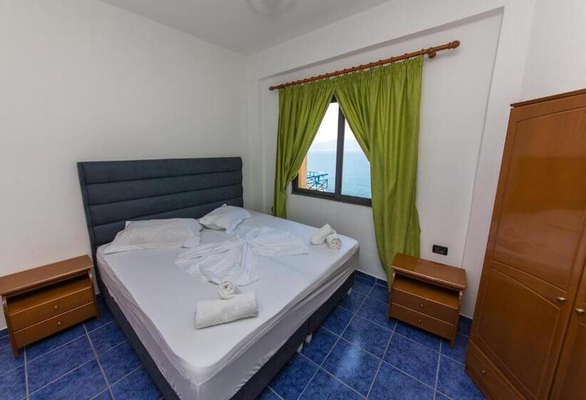 غرفة قياسية مطلّة علي البحر مزوَّدة بشُرفة, Blue Saranda