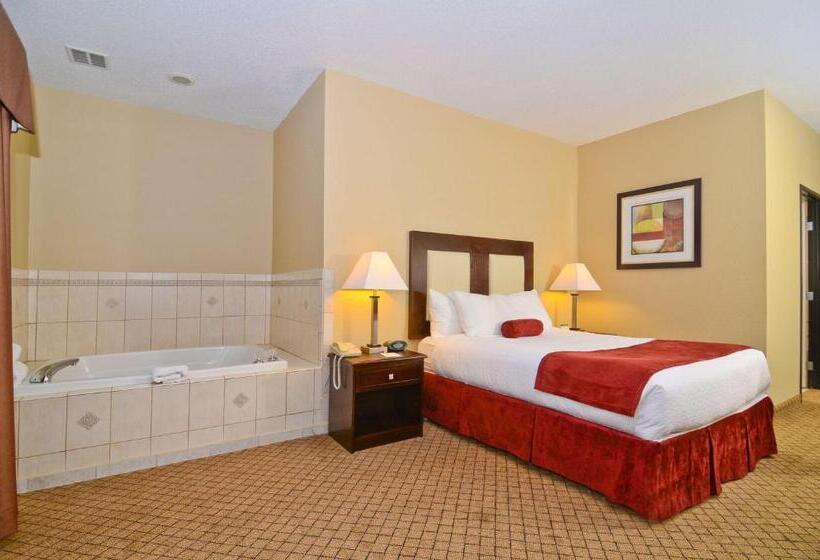 标准间带漩涡浴缸, Best Western Macomb Inn