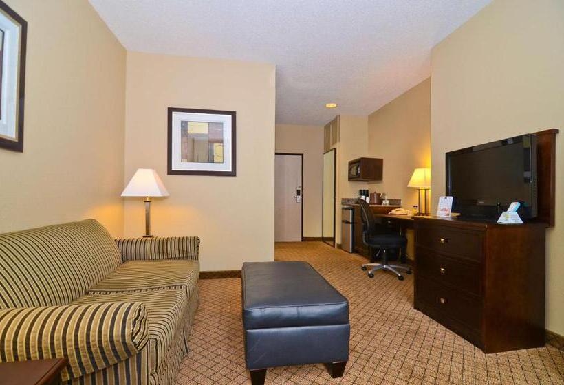 带大床的套房, Best Western Macomb Inn