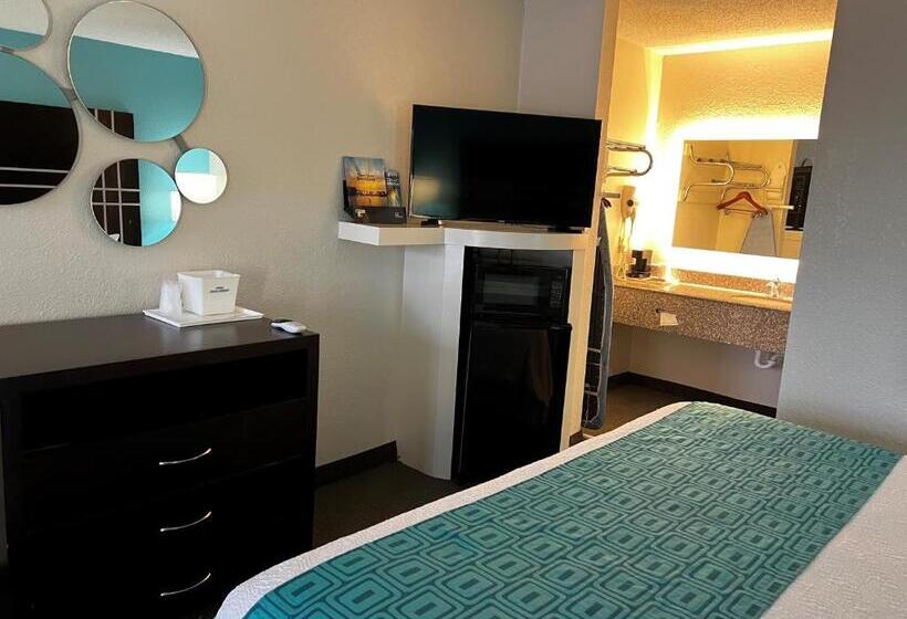 身障者適用キングサイズベッドルーム, Howard Johnson By Wyndham Houston Heights/downtown