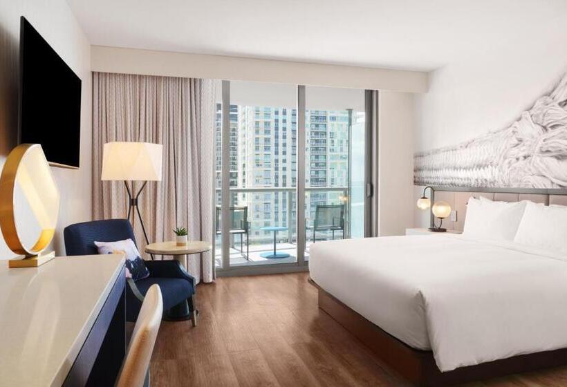 身障者適用キングサイズベッドルーム, Hyatt Centric Las Olas Fort Lauderdale