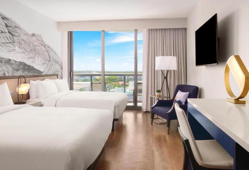２ダブルベッドのスタンダードルーム, Hyatt Centric Las Olas Fort Lauderdale