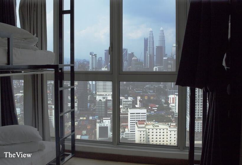 تختخواب در اتاق مشترک, Kl Skyline Hostel & Rooftop Infinity Sky Pool