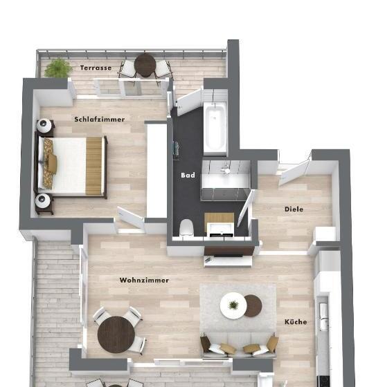 1침실 펜트하우스 아파트, Primera Apartments