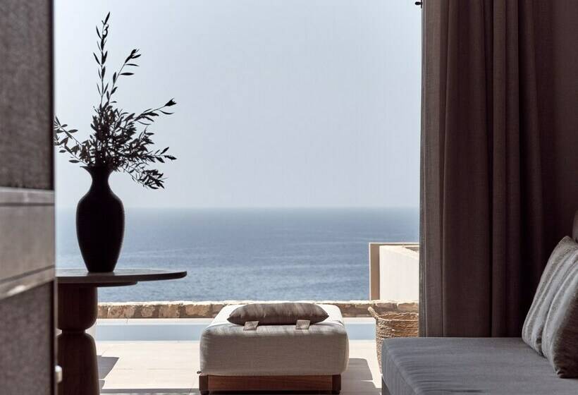디럭스 룸 바다 전망, The Royal Senses Resort & Spa Crete, Curio Collection Hilton