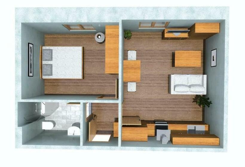 Апартаменты 1 Спальня, Apartmány Pod Jeřábem, šanov 67, červená Voda