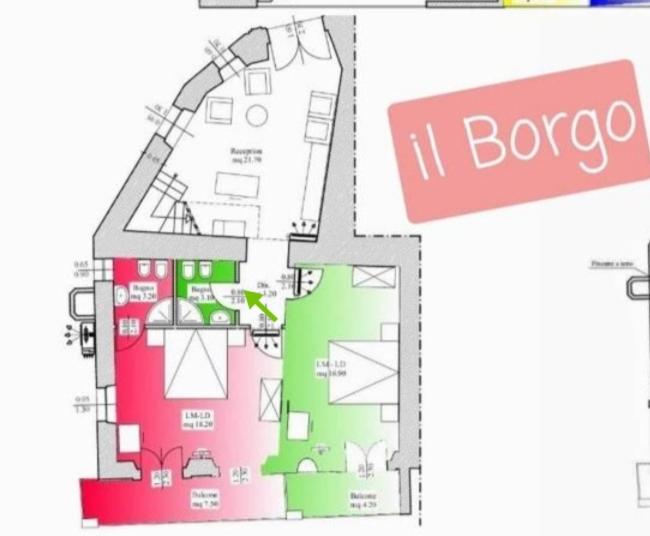 غرفة قياسية مطلّة علي البحر, Il Borgo & Il Feudo