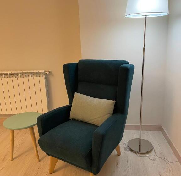 디럭스 룸 킹사이즈 침대, Hostal Pirineos Ainsa