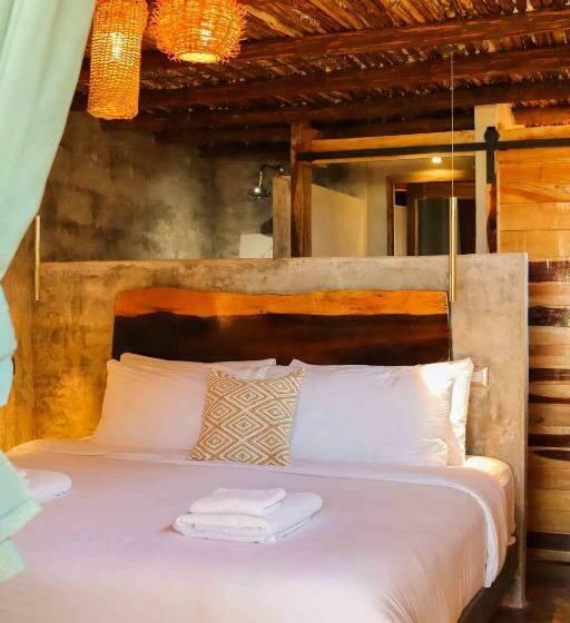 سوئیت با تخت بزرگ, Casa Mate Beachfront Cabañas El Cuyo