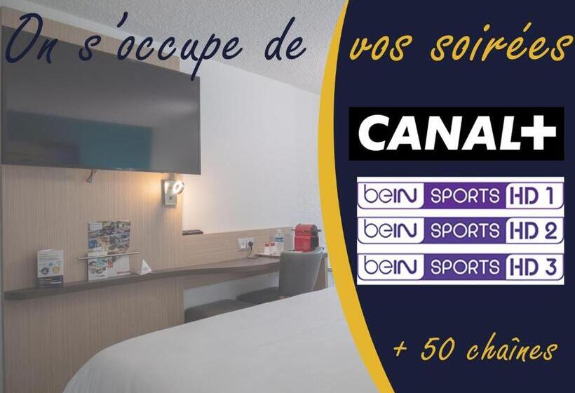 Номер Стандарт Трехместный, Contact Hotel Restaurant Bleu France   Eragny Cergy