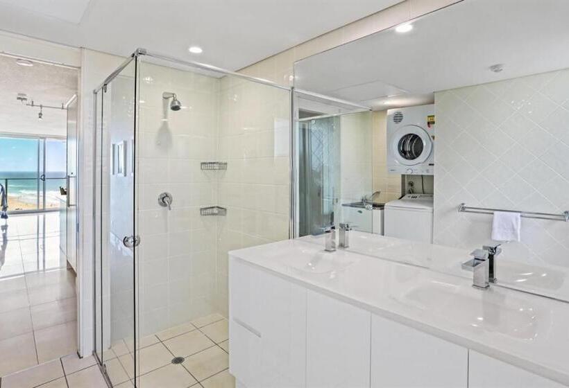 침실 2개 디럭스 아파트, One The Esplanade Apartments On Surfers Paradise