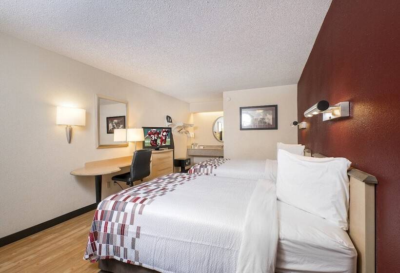 Номер Стандарт 2 Двуспальные Кровати, Red Roof Inn Detroit Rochester Hills/ Auburn Hills