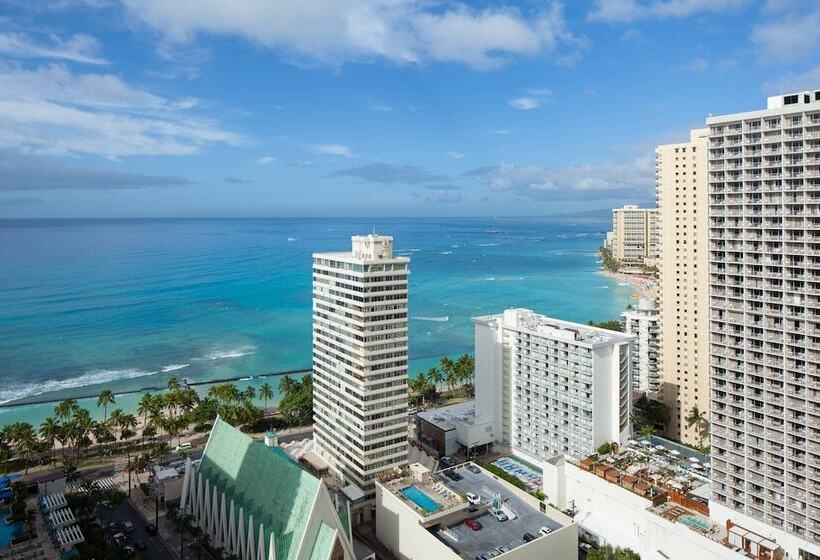 اتاق استاندارد با تخت دوبل و چشم‌انداز دریا, Waikiki Beach Marriott Resort & Spa
