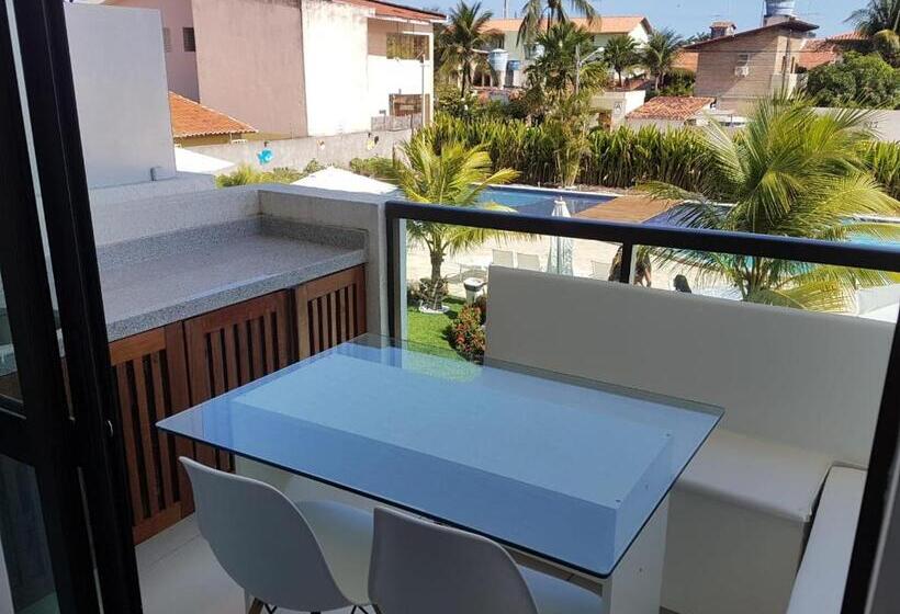 آپارتمان 1 خوابه با چشم‌انداز استخر, Laguna Beach Flat