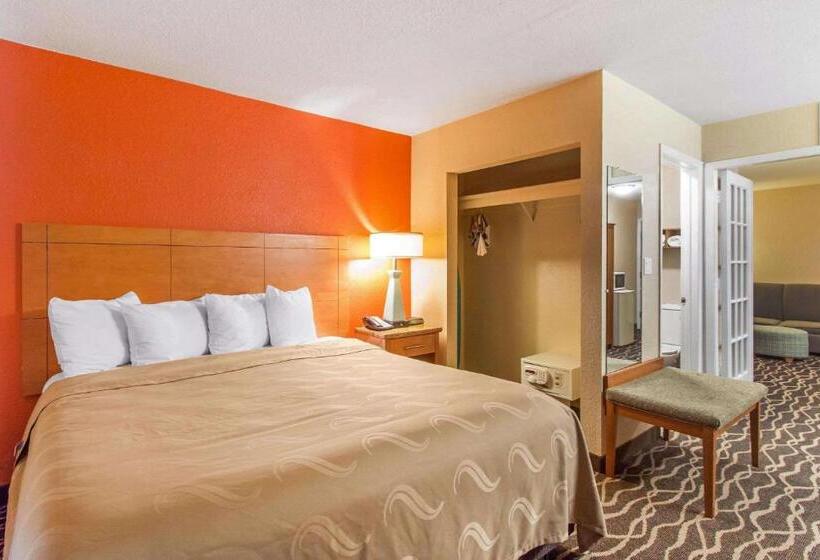 带大床的套房, Quality Inn & Suites I 35 Near Frost Bank Center