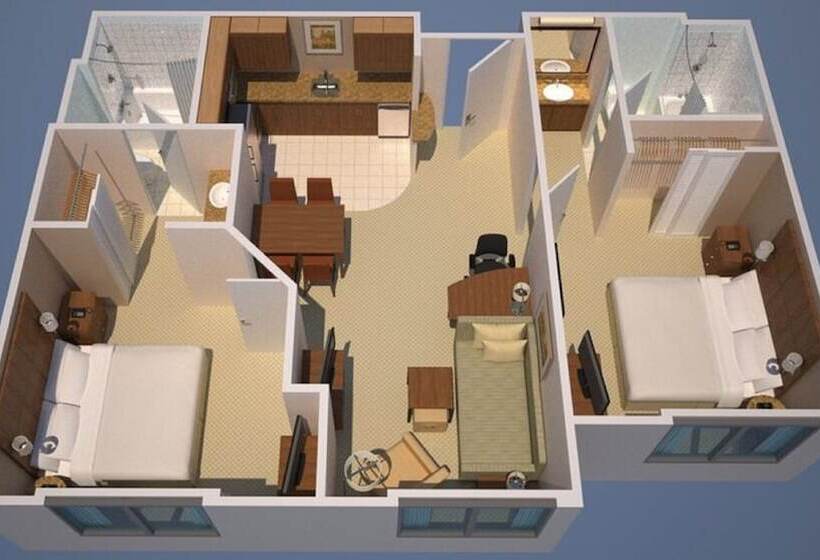 سوئیت 2 خوابه, Residence Inn Dulles Airport At Dulles 28 Centre