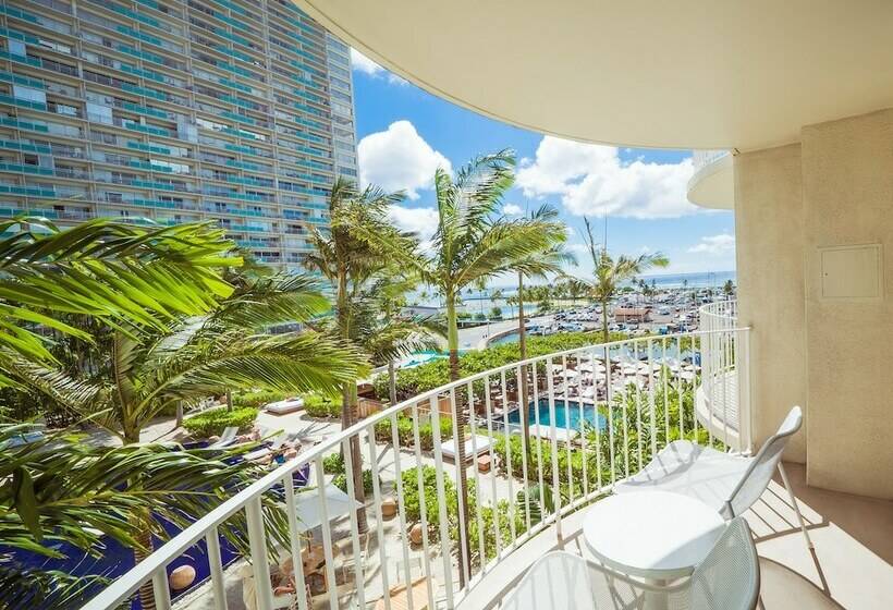 스탠다드 스튜디오 더블 침대, Hilton Vacation Club The Modern Honolulu