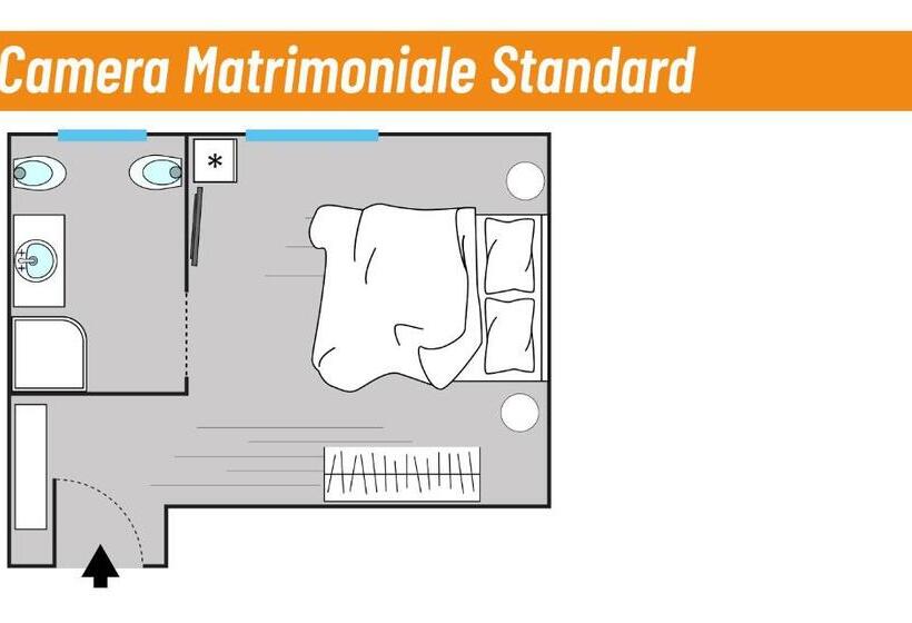 اتاق استاندارد, Borgo Incoronata B&b