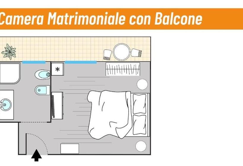 اتاق استاندارد با بالکن, Borgo Incoronata B&b