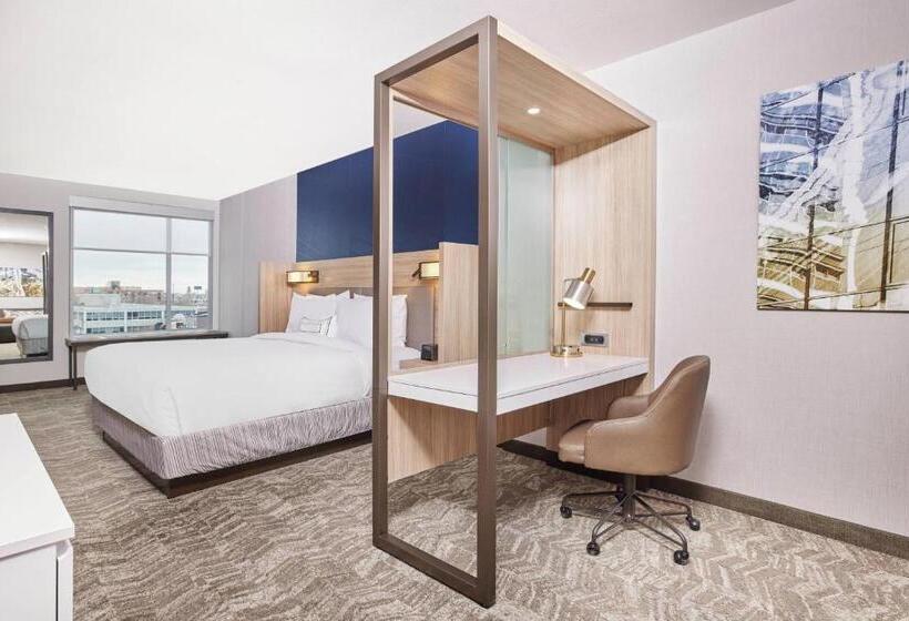 Suite King Size Bed, Springhill Suites By Marriott Chicago Chinatown