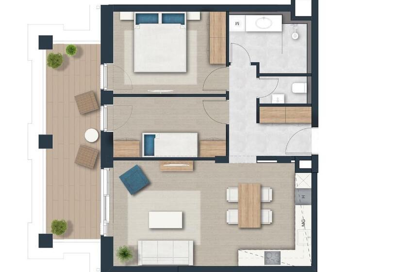 Апартаменты Deluxe 1 Спальня, Balalake Resort