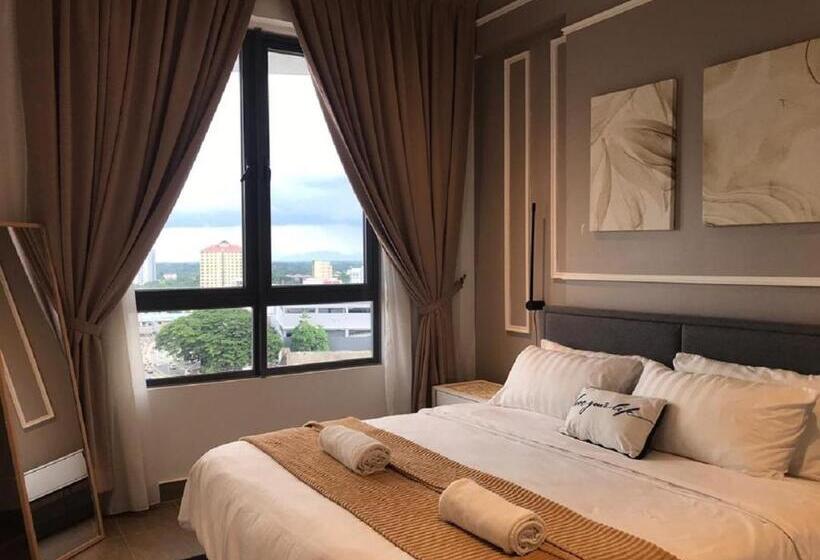 침실 2개 스위트, Zulanie Suite Troika Residence, Spacious And Cozy With Pool, Free Wifi & Netflix In Golden Triangle