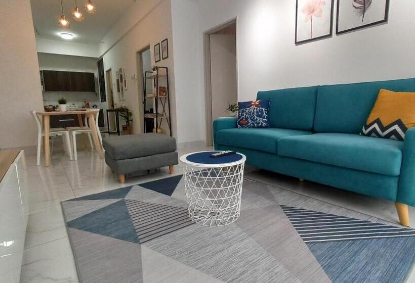 침실 2개 아파트, Zulanie Suite Troika Residence, Spacious And Cozy With Pool, Free Wifi & Netflix In Golden Triangle